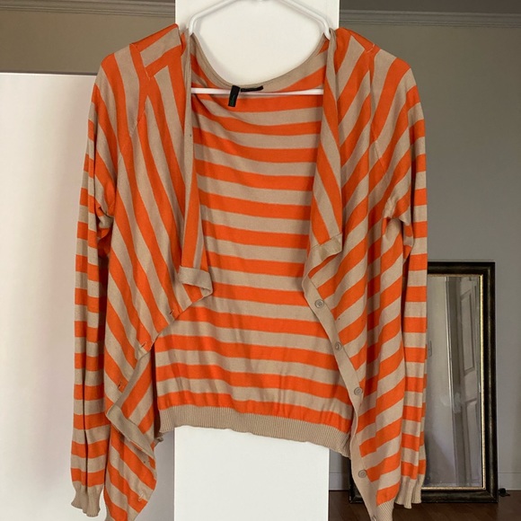 Benetton striped drapey cardigan - Picture 3 of 3